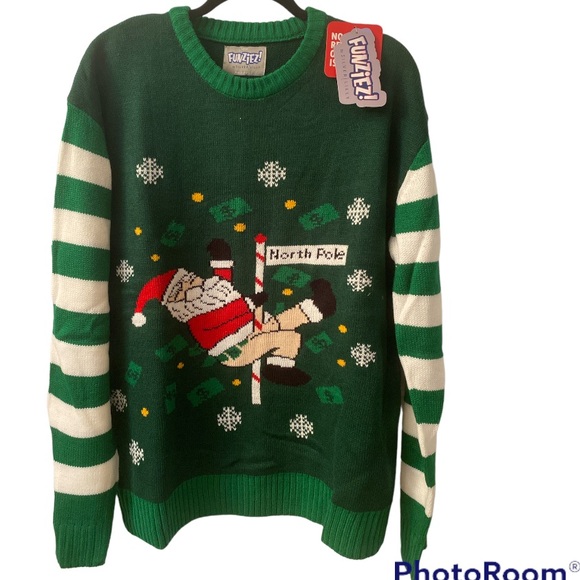 Funziez Other - Funziez Stripper Santa Ugly Christmas Sweater